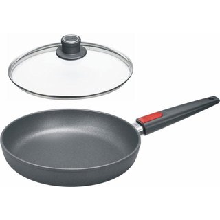 Woll Nowo Titanium Induction Line Gusspfanne 5 cm hoch mit Sciherheitsdeckel 32 cm