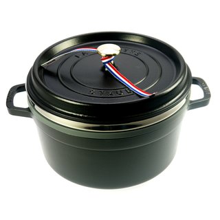 Staub Cocotte rund 26 mit Dampfgareinsatz in mehreren Farben