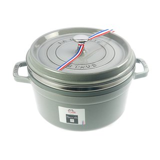 Staub Cocotte rund 26 mit Dampfgareinsatz in mehreren Farben