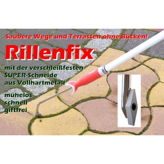 Rillenfix Unkrautkratzer mit Teleskopstiel