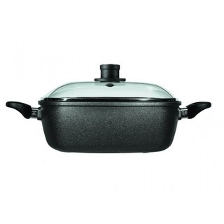 Woll nowo Titanium Gussbr�ter Pfanne eckig 2 Griffe 10 cm hoch