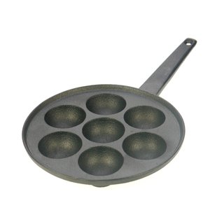 Kitchen Craft Augenpfanne Pf�rtchenpfanne Gusseisen Induktion inkl Silikongriff