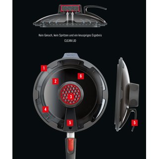 Woll Clean Lid Topf und Pfannendeckel eckig Universaldeckel 24 - 28 cm