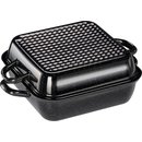 Riess Br�ter Bratrohrpfanne mit Wabendeckel schwarz 26 x...