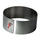 LARES Tortenring mit Klemmhebel 10 - 18 cm H 10 cm