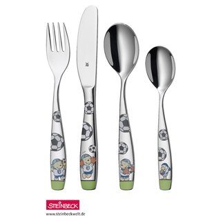 WMF Kinderbesteck-Set Pitzelplatz Soccer Fu�ball 4 tlg.