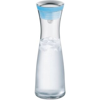 WMF Wasserkaraffe blau 1 Liter mit Automatikdeckel