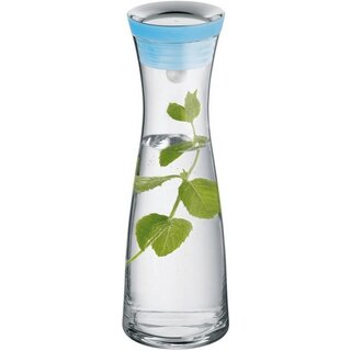 WMF Wasserkaraffe blau 1 Liter mit Automatikdeckel