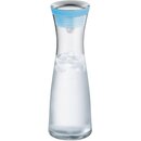 WMF Wasserkaraffe blau 1 Liter mit Automatikdeckel