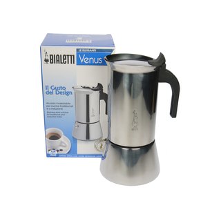 Bialetti Espressokocher Venus Edelstahl 4 Tassen