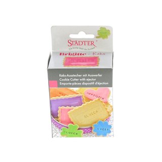 St�dter Brigitte Keksausstecher-Set Buchstaben und Zahlen
